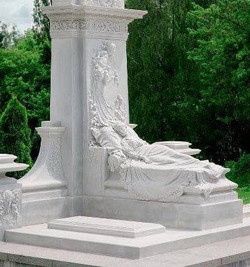 Мраморный памятник женщине №72
